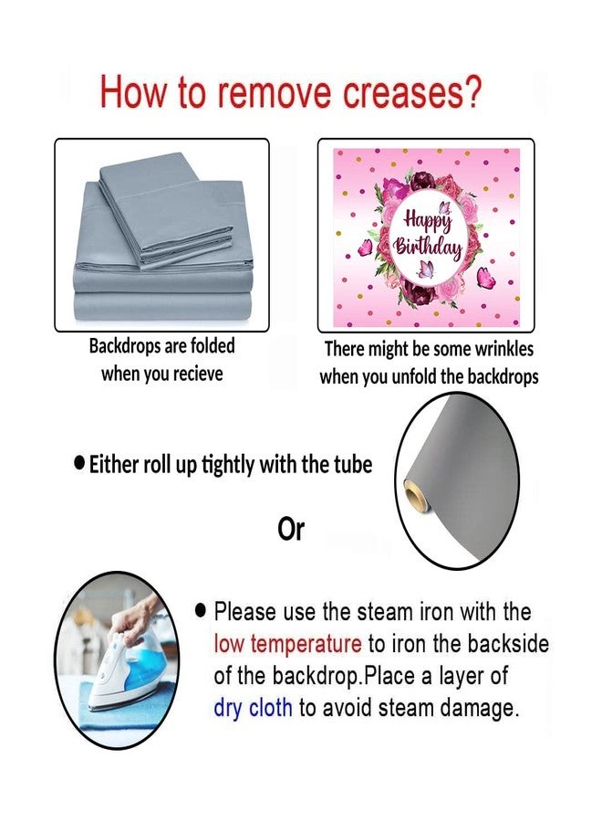 Theme My Party Butterfly Theme Birthday Party Supplies with Happy Backdrop Banner For Girls (4FT X 4FT) - Image 2